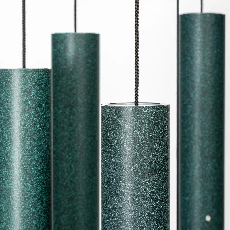 Green Aluminum 56" Wind Chime for Patio and Garden