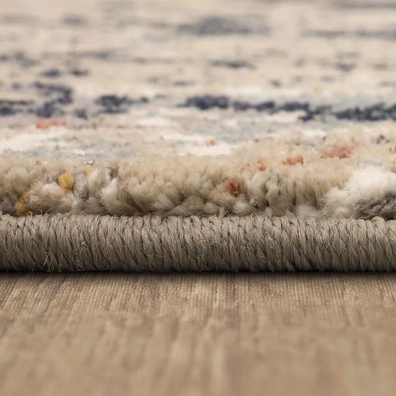 Karastan La Brea Gray/Blue Modern Ornamental Area Rug