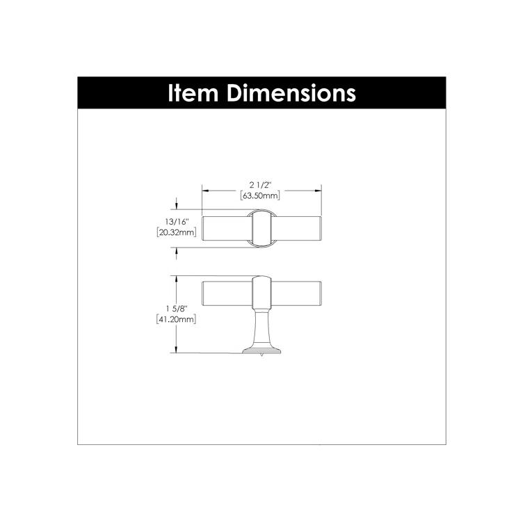 Belwith Keeler Ostia Collection Knob 2-1/2 Inch X 13/16 Inch