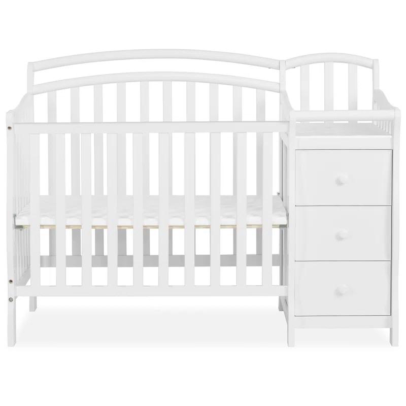 Dream On Me Caso 4-in-1 Mini Convertible Crib and Changer