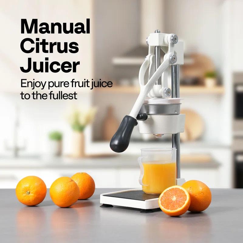 VIVOHOME Stainless Steel Black Manual Hand Press Orange Juicer Machine