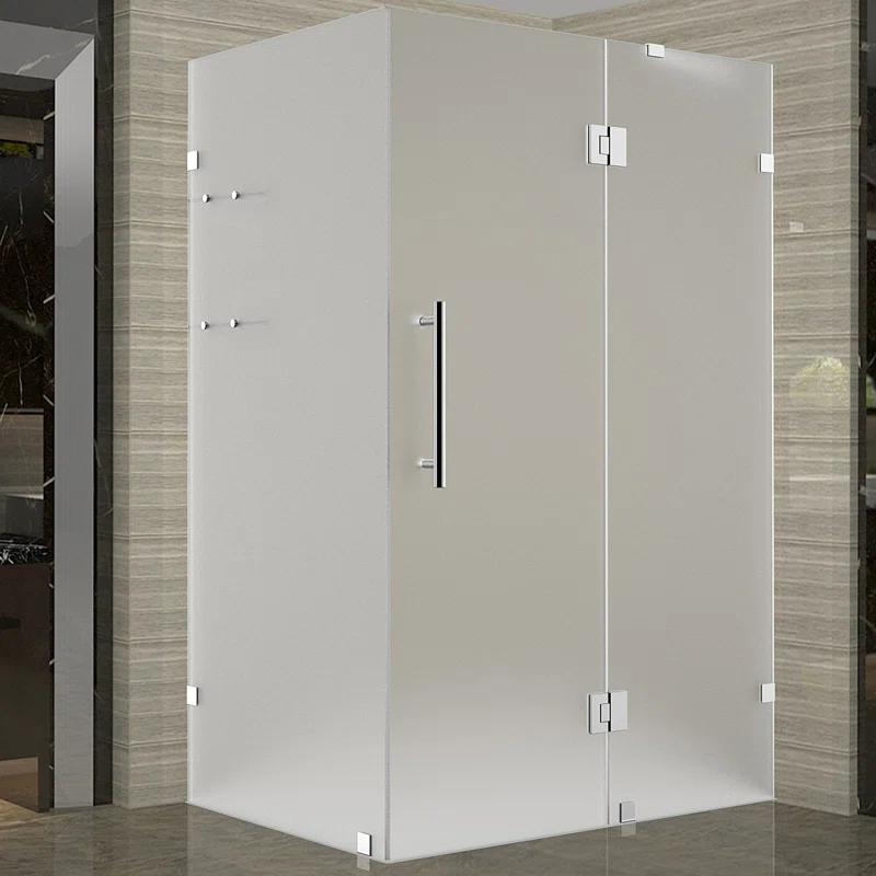 Aston Avalux GS 37" x 72" Square Hinged Shower Enclosure SEN992F-SS-3736-10