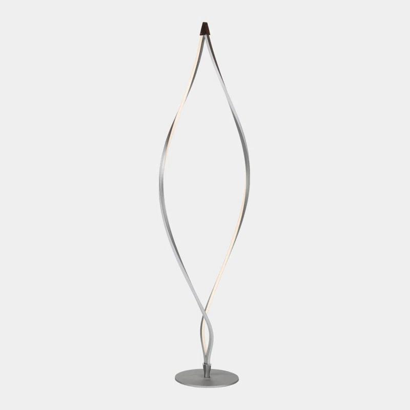 Brightech Twist 43 in. Industrial 2-Light LED Energy Efficient Floor Lamp with Built-In 3-Way Dimmer