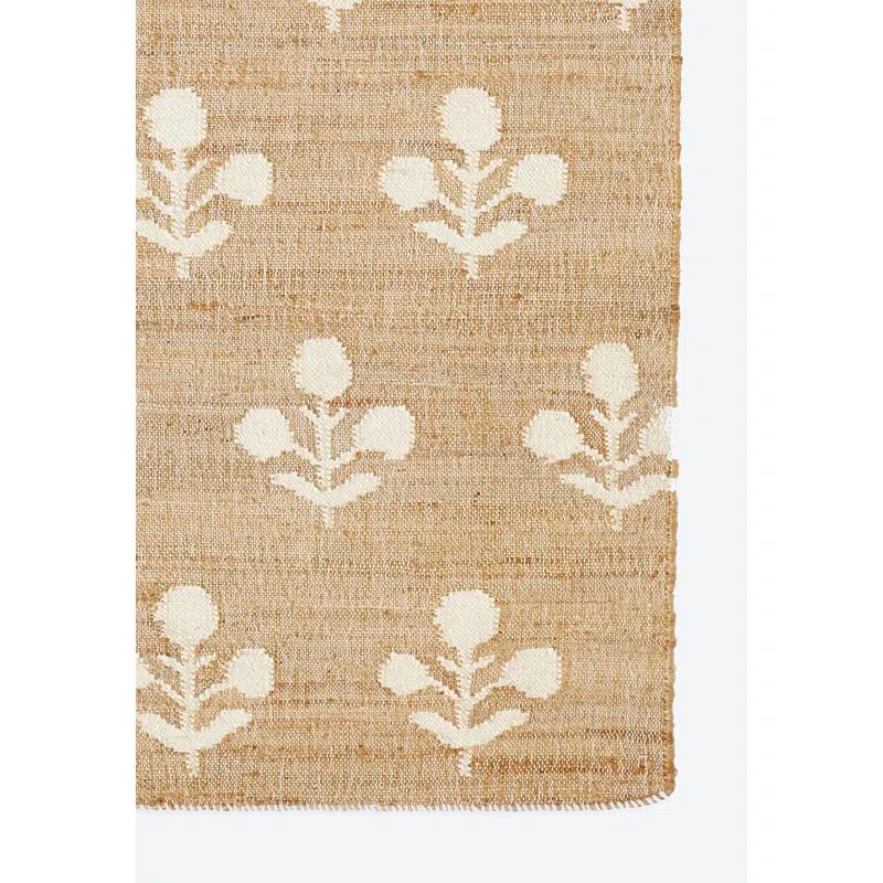 Erin Gates by Momeni Erin Gates by Momeni Orchard Bloom Natural Hand Woven Wool and Jute Area Rug