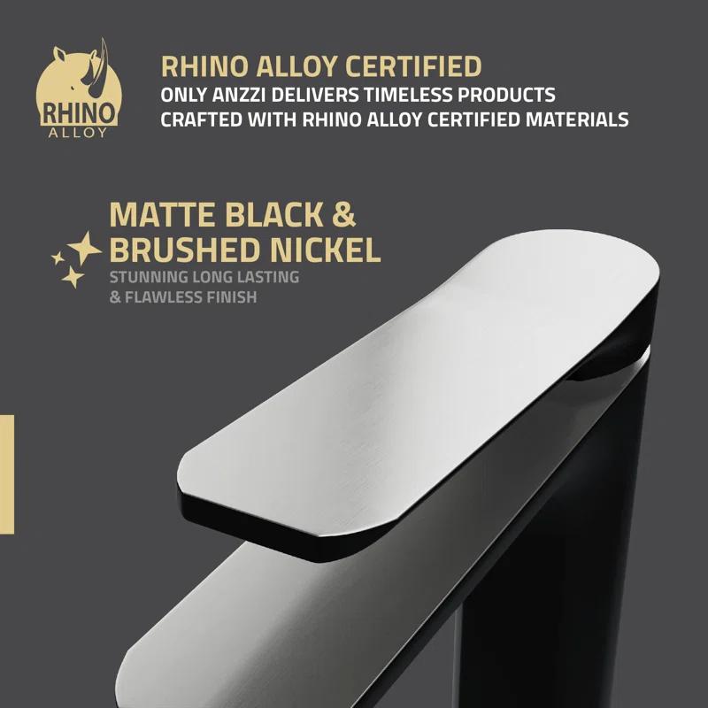 ANZZI L-AZ900MB-BN Single-Hole Single-handle Bathroom Faucet with Drain Assembly