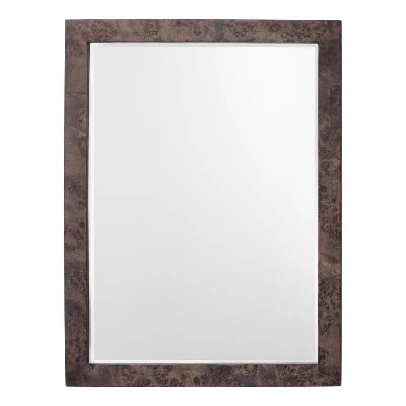 Ronan Burl Wood Mirror - Brown