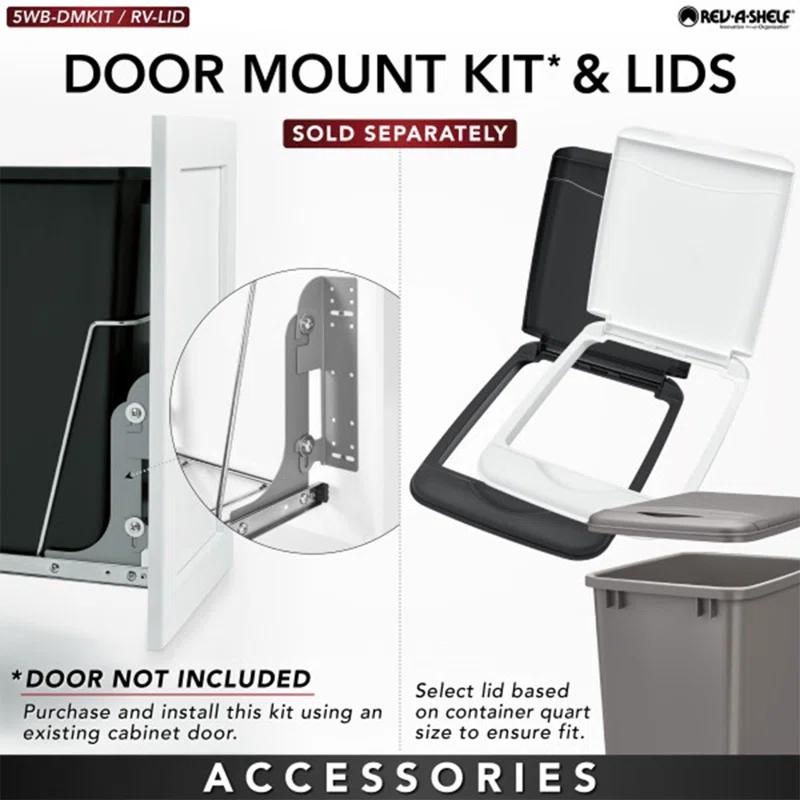 Rev-A-Shelf Rev-A-Shelf Double Pull Out Trash Can 35 Qt for Kitchen