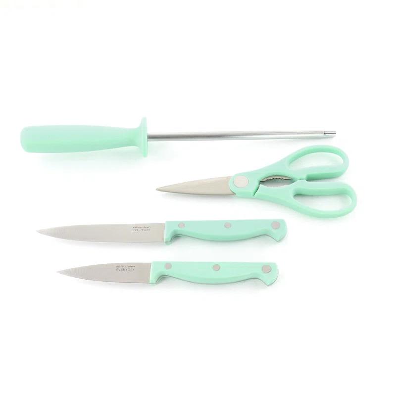Martha Stewart 14 Piece Stainless Steel Knife Block Set