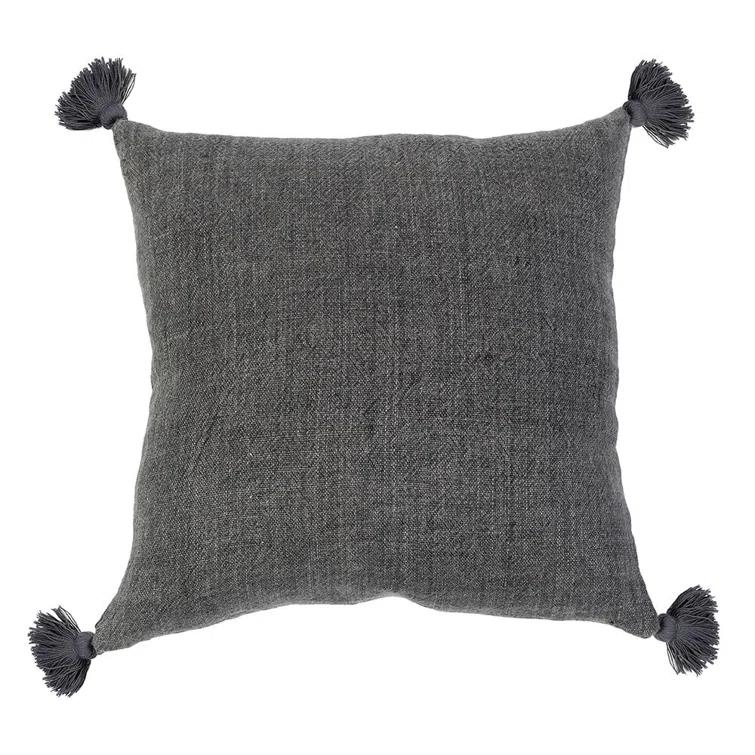 James Cotton Oversized Throw by Pom Pom at Home - Ivory and Charcoal