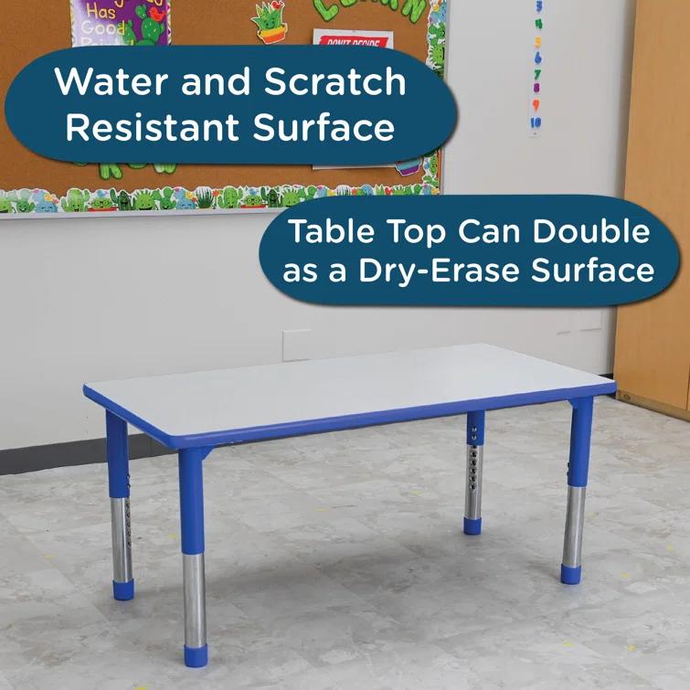 Children's Factory AS WE GROW Rectangular Adjustable Table