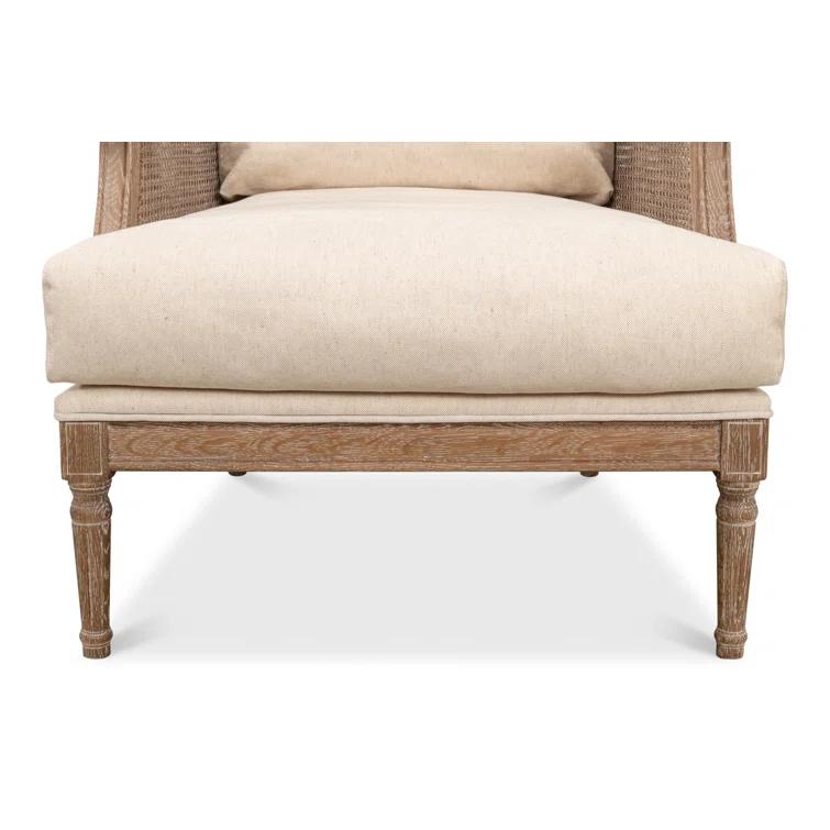 Sarreid Ltd Ava Upholstered Wingback Chair