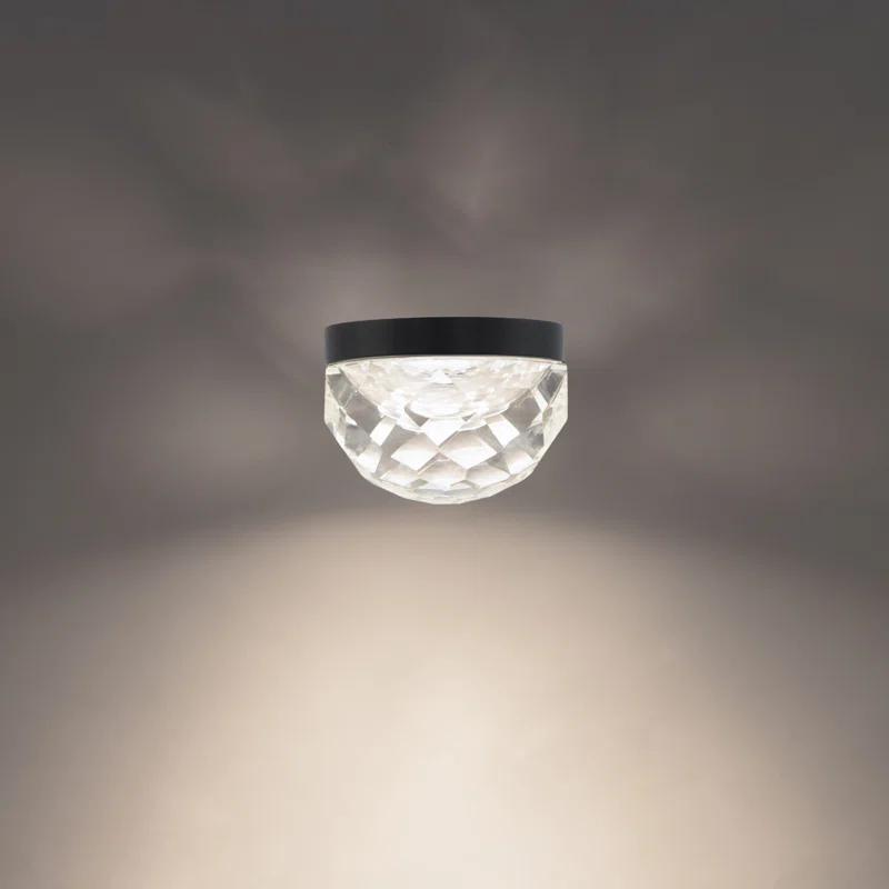 Modern Forms Cascade 6'' Crystal Bowl Dimmable LED Flush Mount
