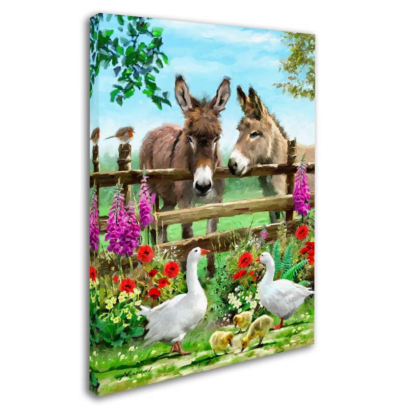 Trademark Fine Art The Macneil Studio " Donkeys " by The Macneil Studio