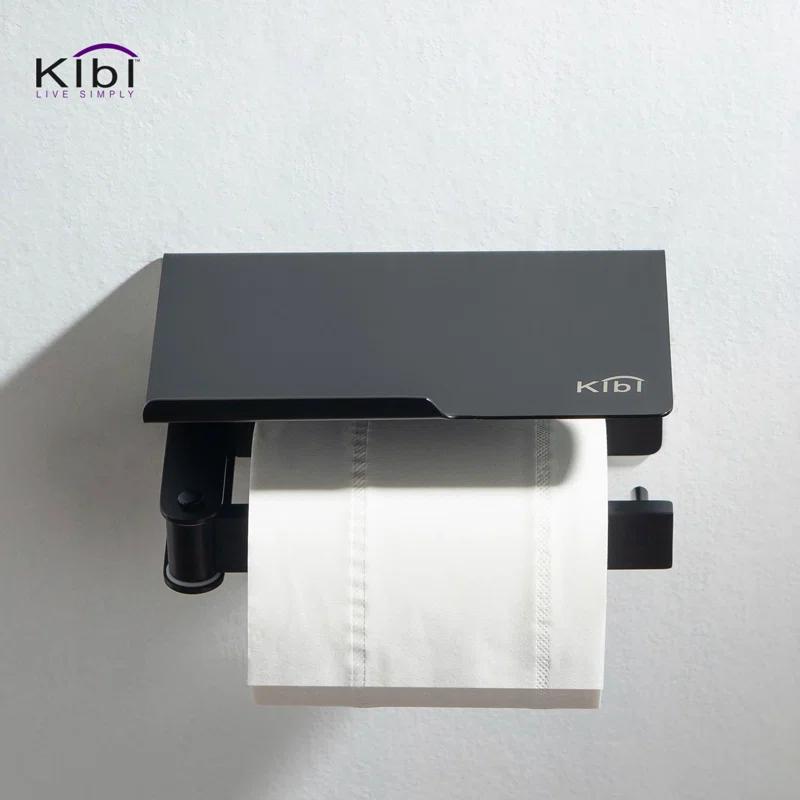 KIBI KBA1209MB Deco Wall Mounted Toilet Paper Holder