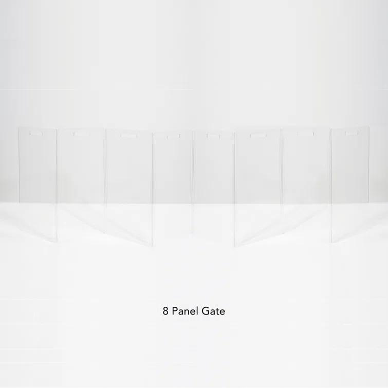 Clear Freestanding Zig Zag Pet Gate