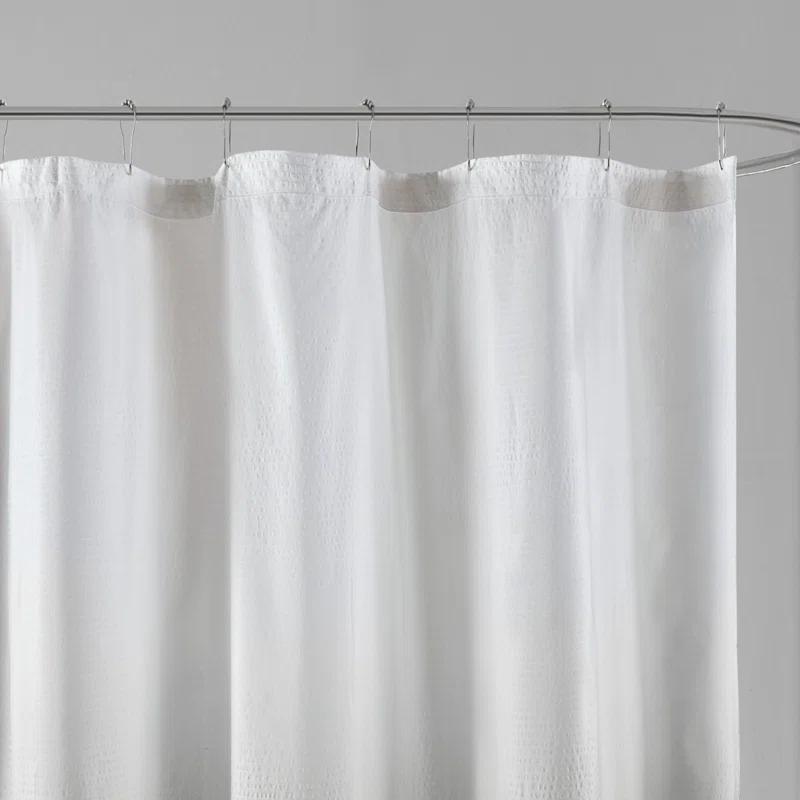 Madison Park Ara Ombre Printed Seersucker Single Shower Curtain