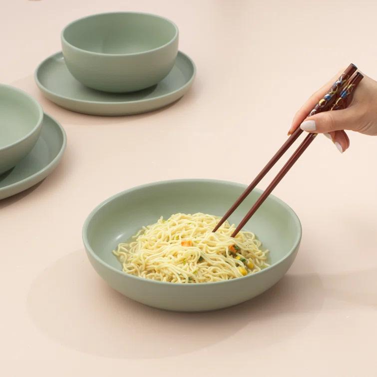 JoyJolt JoyJolt Mesa 4pc Stoneware Pasta Bowl set, 40oz (Set of 4)