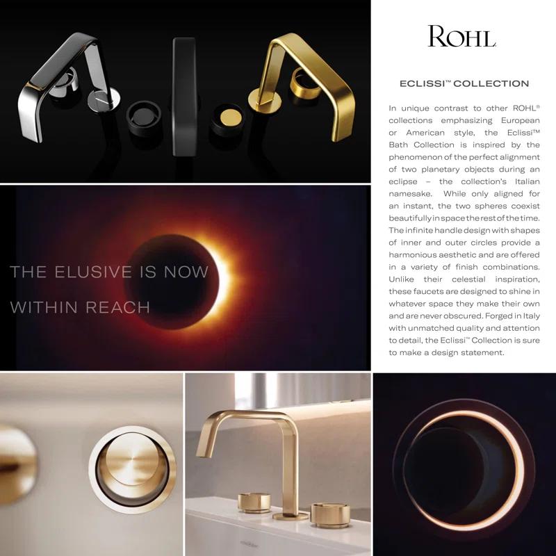 Eclissi Widespread Lavatory Faucet With U-Spout