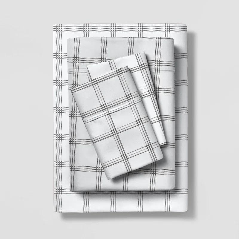 Color Sense Brushed Cotton Blend Lightweight Sheet Set