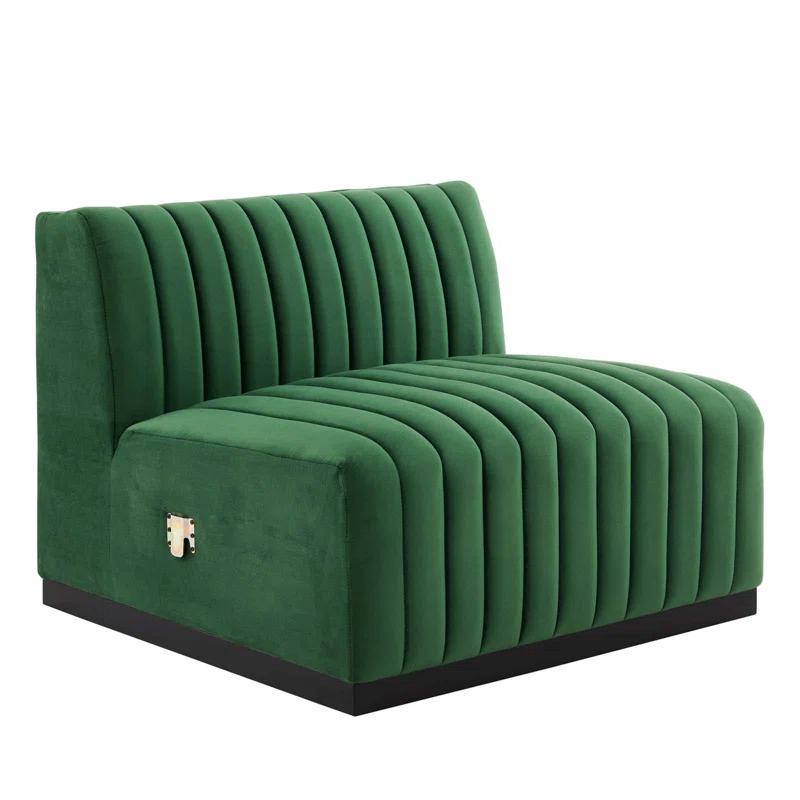 Modway Conjure Channel Tufted Performance Velvet 4-Piece Sectional by Modway