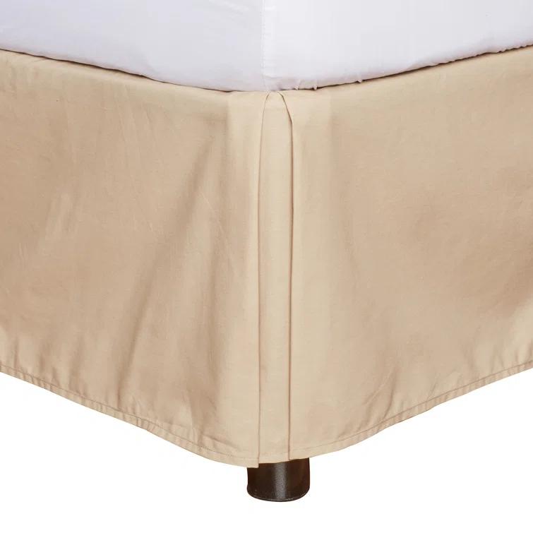 Fresh Ideas Fresh Ideas Tailored Poplin Bed Skirt, 14" Drop Length