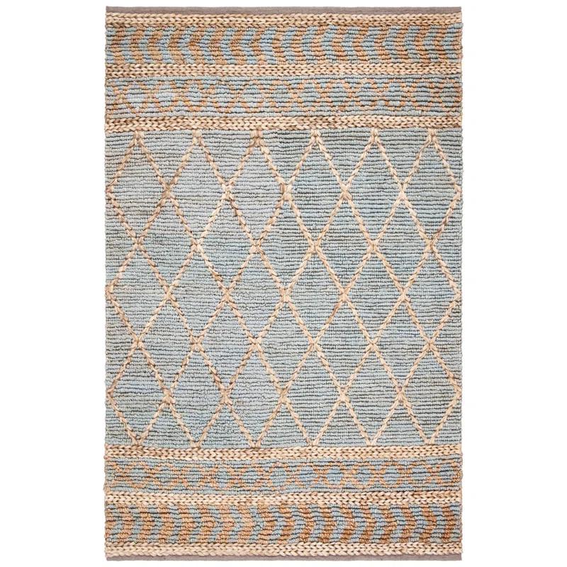 Sand & Stable™ Phippsburg Geometric Handwoven Natural/Blue Area Rug