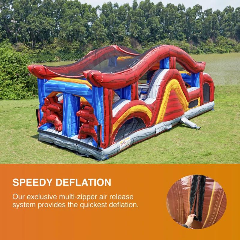 JumpOrange JumpOrange Shadow Obstacle Course Bounce House for Kids and Adults (with Blower)
