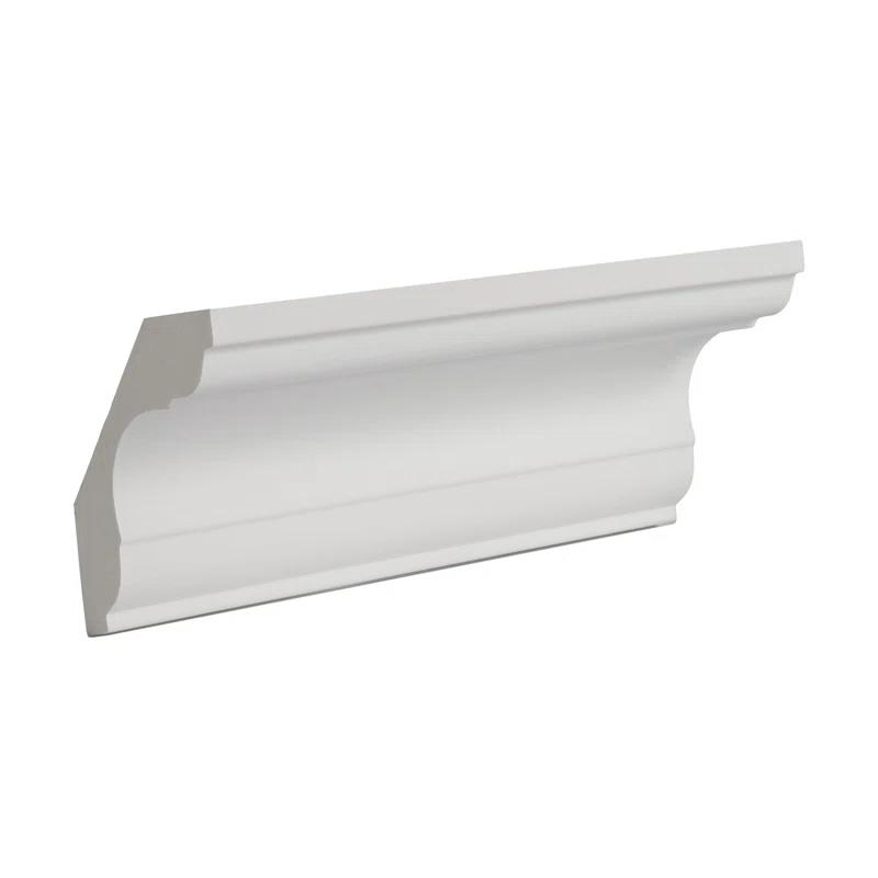 Architectural Products by Outwater L.L.C. 2 in x 2 in x 6 in Long Recycled Polystyrene Plain Crown Moulding Sample
