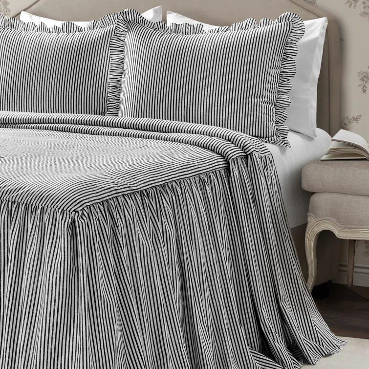 Lush Decor Reyna Microfiber Reversible 3 Piece Bedspread Set