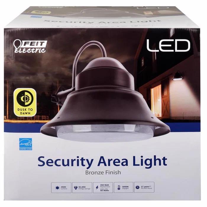 FeitElectric 1 - Head Hardwired Dusk to Dawn Outdoor Security Area Light