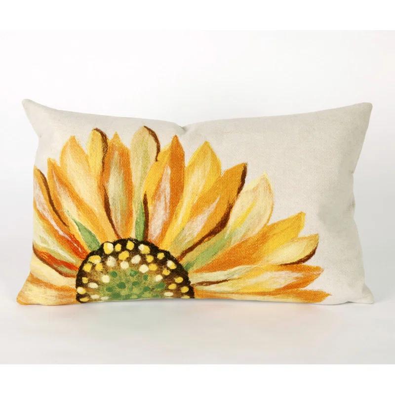 Liora Manne Appliqued,Buttons,Embroidered,Fringed,Ruffled,Sequined,Tassels Polyester,Synthetic Indoor/Outdoor Throw Pillow