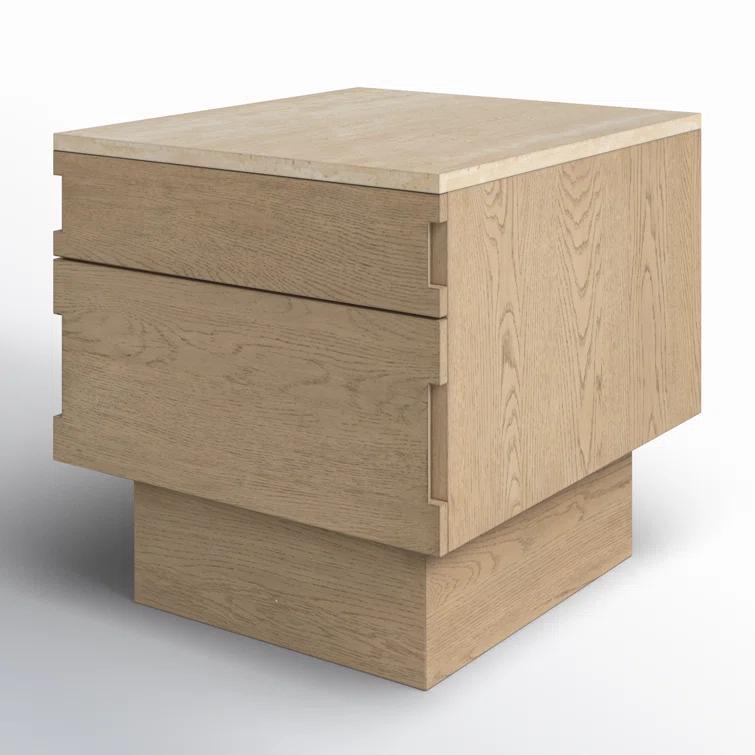 Brecken Nightstand - Natural Oak