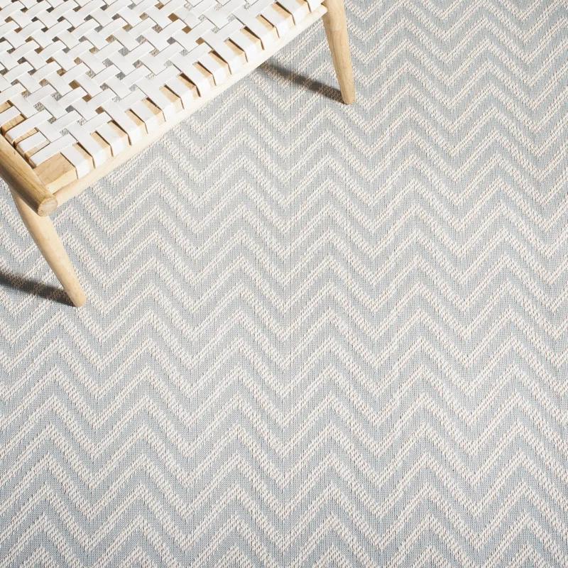 Martha Stewart Indoor Outdoor Performance Machine Washable Chevron Rug