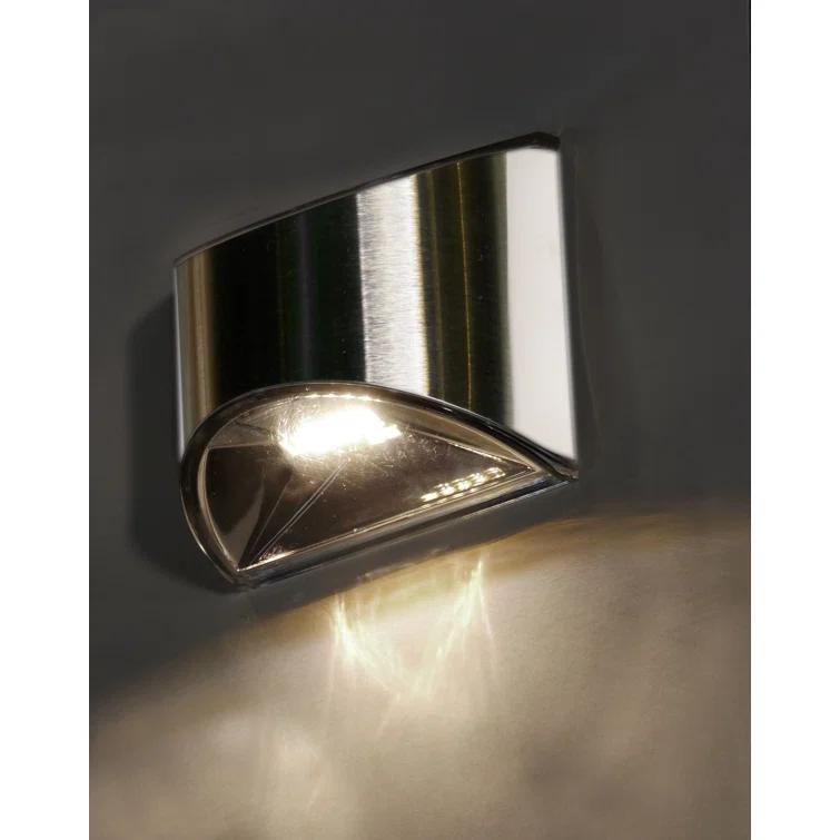 Classy Caps Stainless Steel Solar Powered Integrated LED Metal Deck Light & Reviews | Wayfair