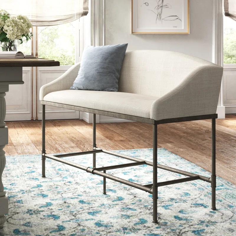 Carrie Fabric Upholstered Bench