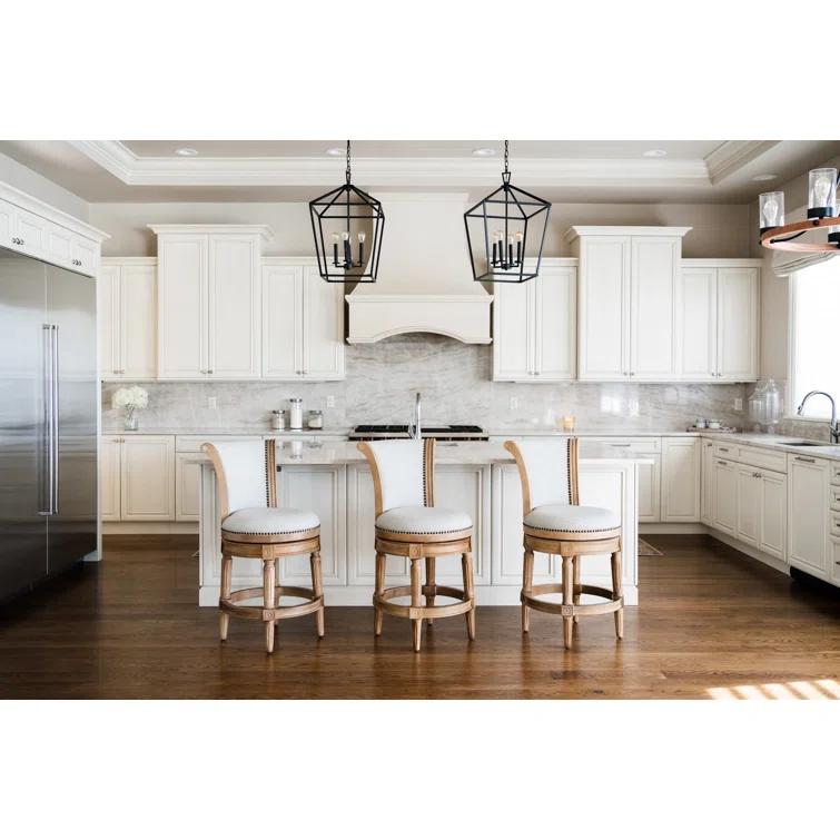 Maven Lane Maven Lane Pullman Stool with Fabric Upholstery