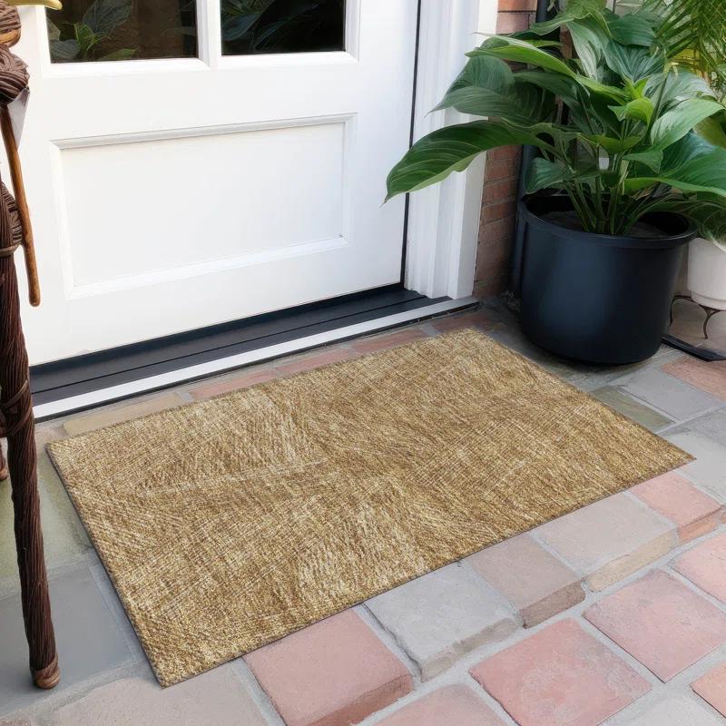 Chayden ACN991 1'8" x 2'6" Machine Washable Gray Indoor/Outdoor Area Rug