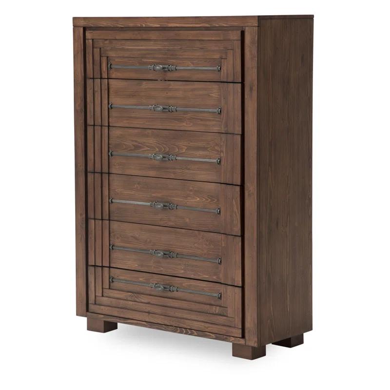 Michael Amini / Kathy Ireland Home Designs Carrollton Solid Wood 40'' W 6 - Drawer Dresser