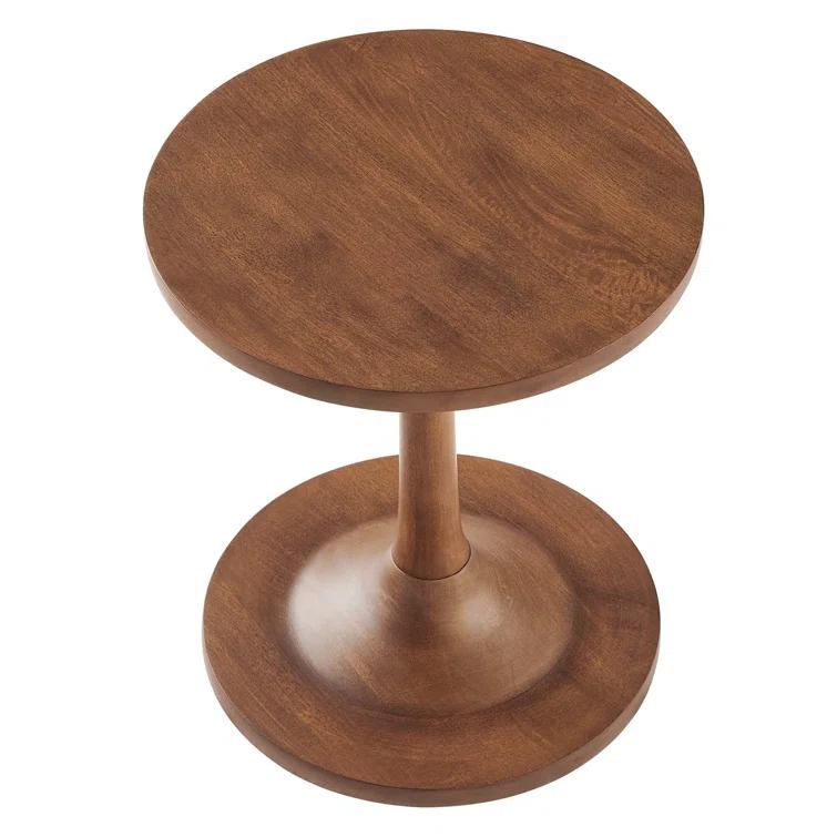 Modway Modway Lina Solid Wood Pedestal End Table