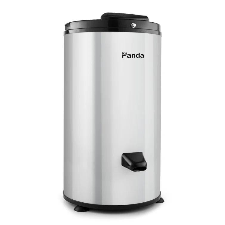 Panda Panda 0.352406 Cubic Feet cu. ft. High Efficiency Portable Dryer in Silver/Black with Child Safety Lock
