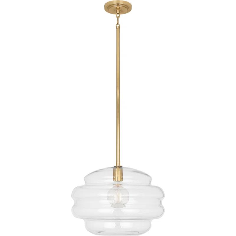 Robert Abbey Horizon 1 - Light Modern Brass Single Pendant