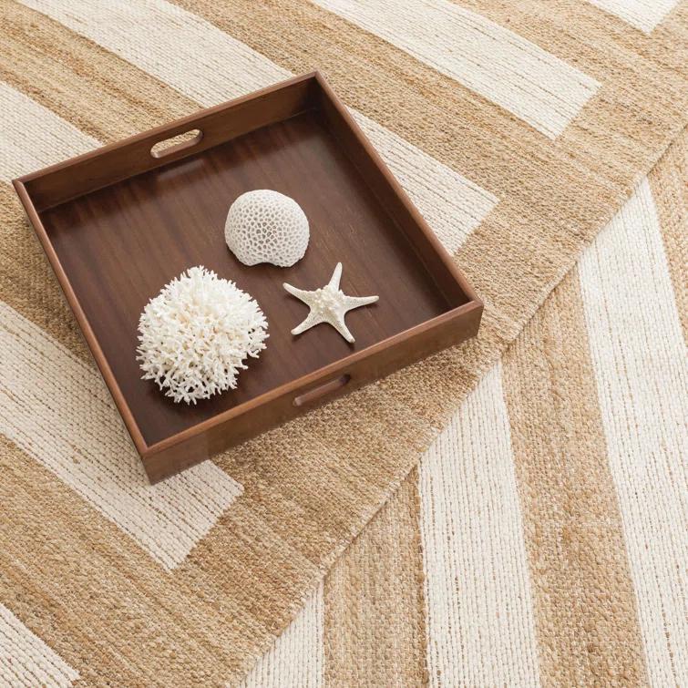 Milo Ivory Handwoven Jute/Cotton Rug