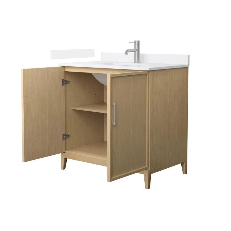 Wyndham Collection Elan 36'' Single Bathroom Vanity with Cultured Marble Top