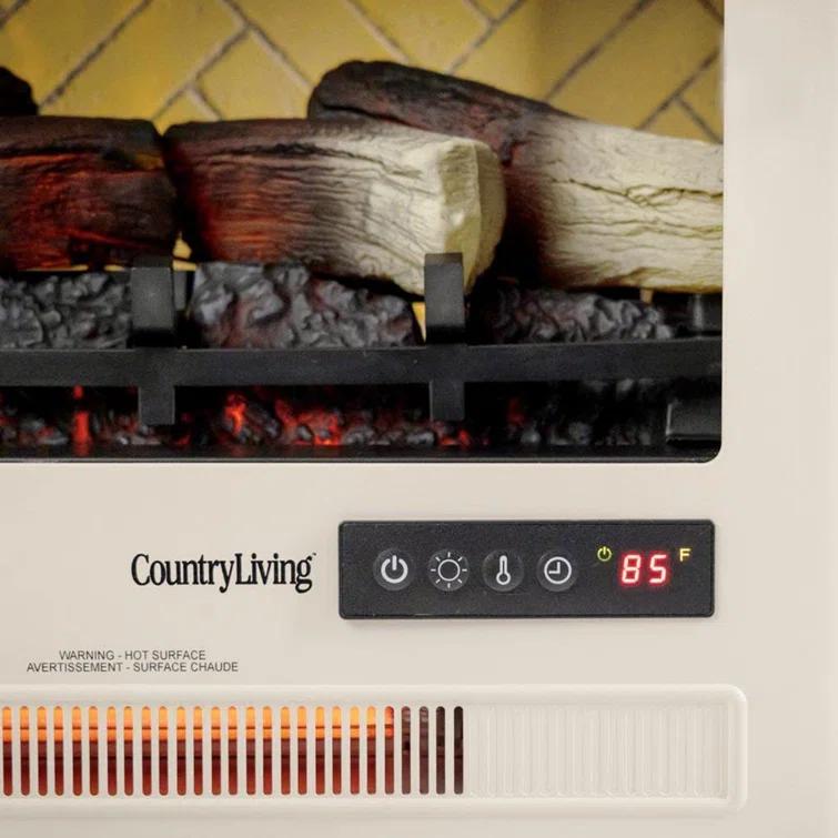 Country Living Country Living Smart Infrared Electric Fireplace Stove Heater, Alexa and Google Home Compatible