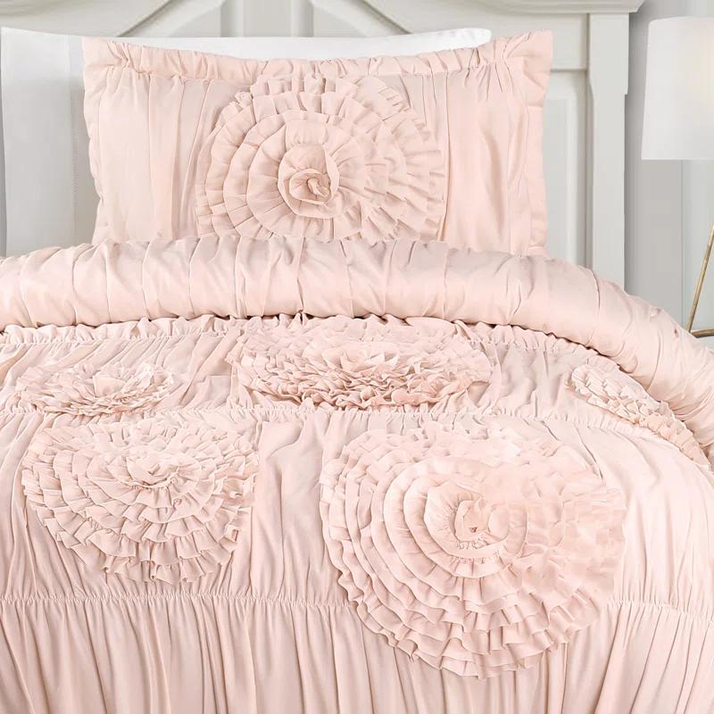 Lush Decor Serena Microfiber Traditional Comforter Set