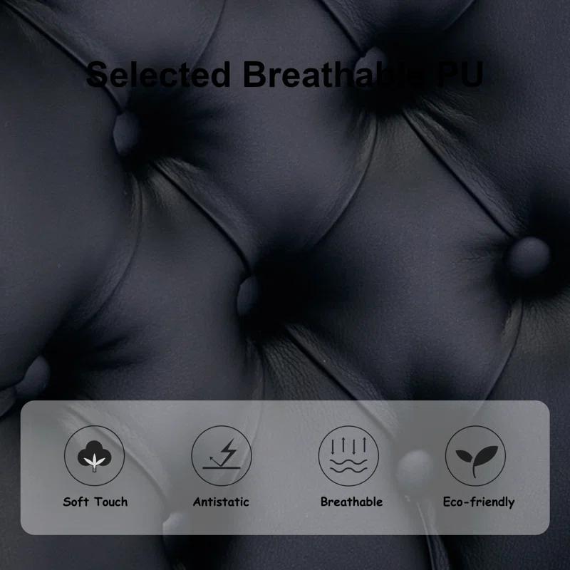 Rosdorf Park High-end Tufted Velvet Upholstered Nailhead Dining Chair