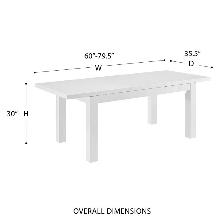 Carson 80" Extendable Dining Table