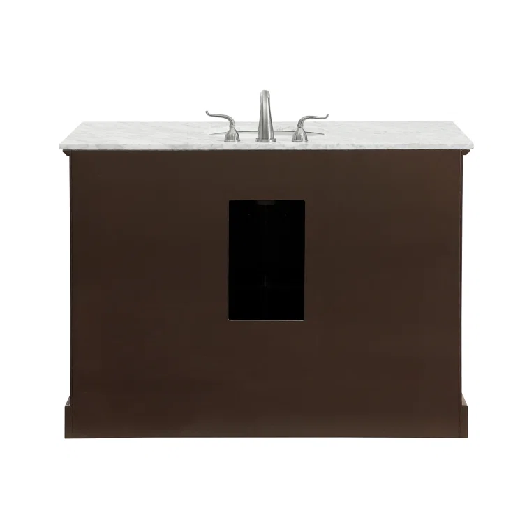 Birch Lane™ Hermes 48'' Single Bathroom Vanity with Marble Top