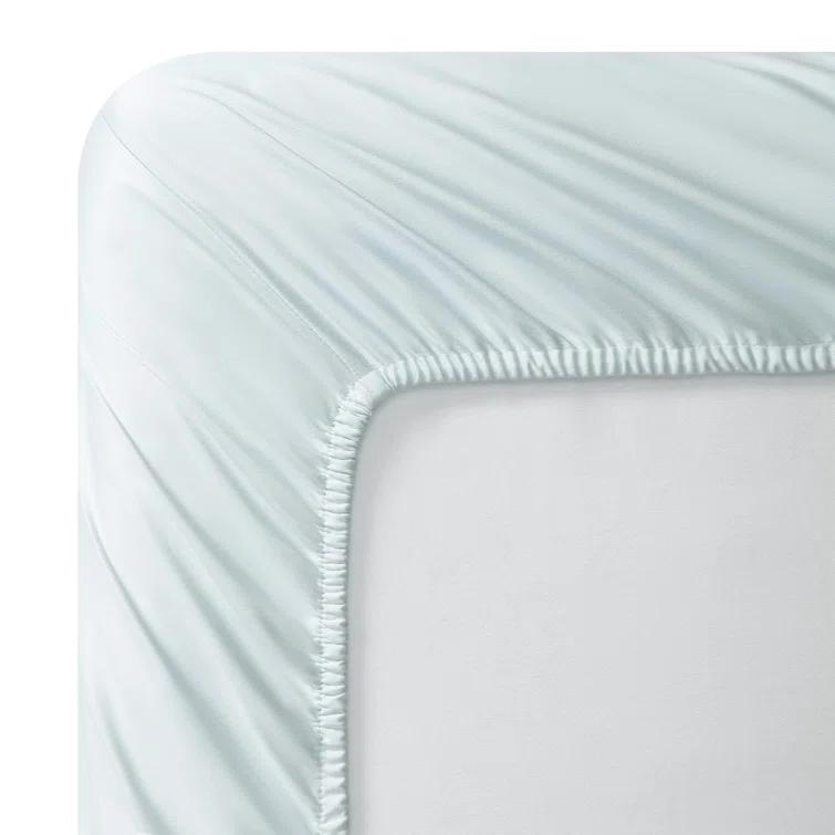 Vera Wang Puckered Texture Vera Wang T800 Sateen Solid CVC Sheet Set