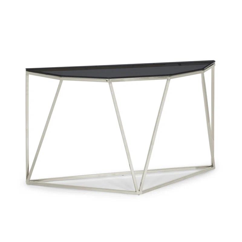 Abler 55'' Glass Top Console Table